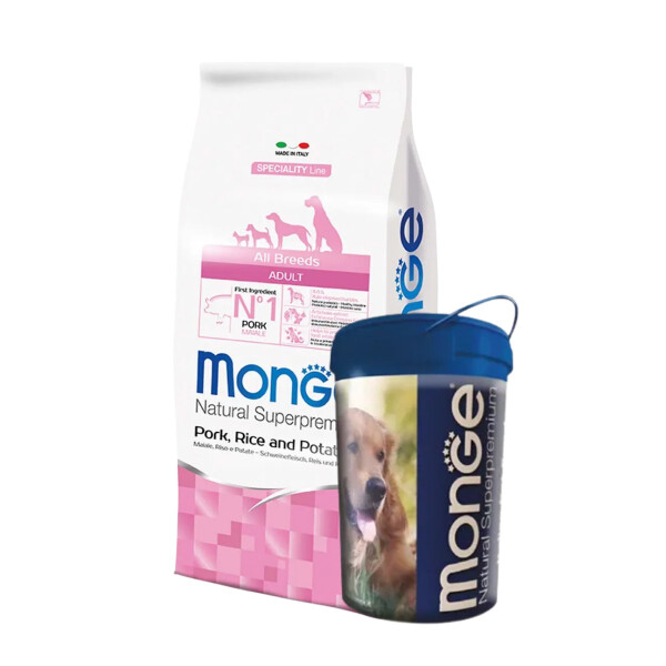 MONGE MONOPROTEÍNA ALL BREEDS ADULT PORK 12 KG MONGE MONOPROTEÍNA ALL BREEDS ADULT PORK 12 KG