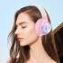 Auriculares Vincha Bluetooth Inalambricos Luces Microfono Variante Diseño Conejo