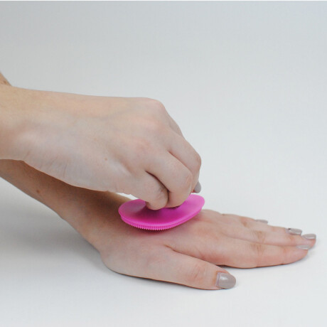 Accesorio exfoliante de silicona Fucsia