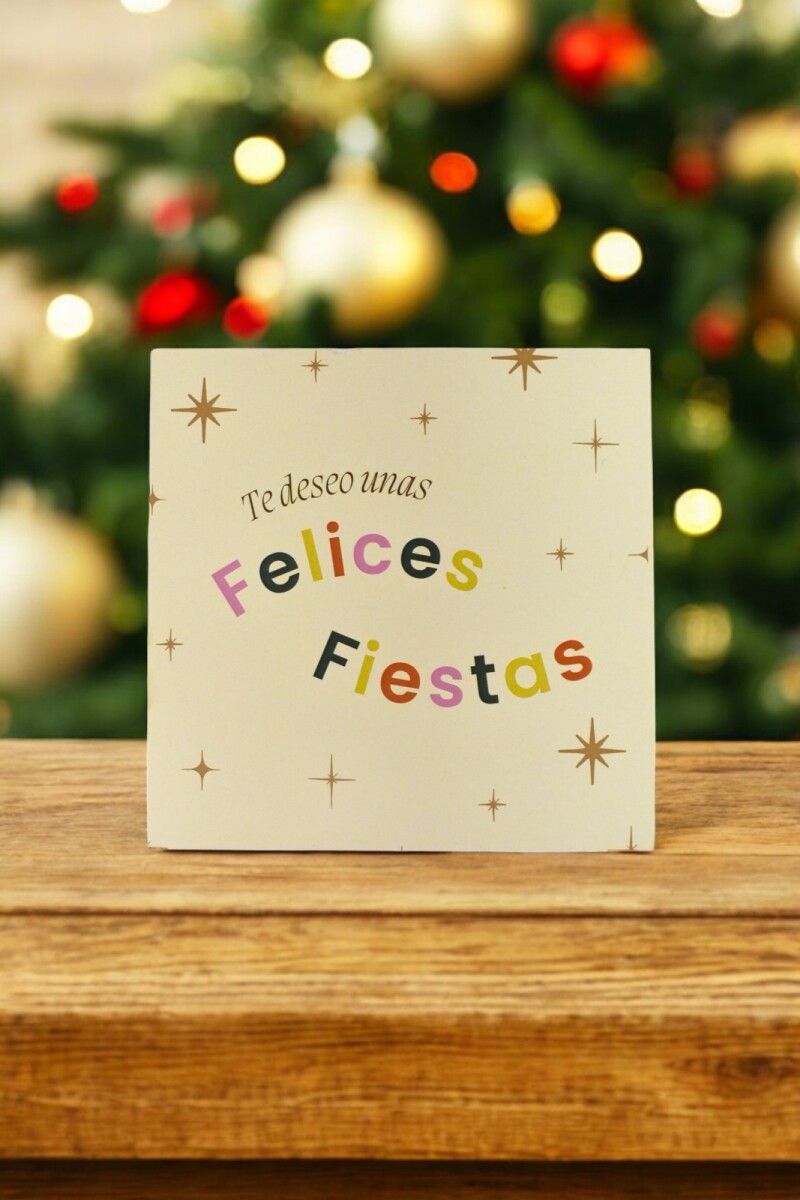 Tarjeta navidad 10x10 - DISEÑO 6 