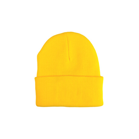 Gorro de lana liso Amarillo