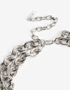 Collares Cortos Metal Collar Corto Layer Cadena - Plateado Rodio