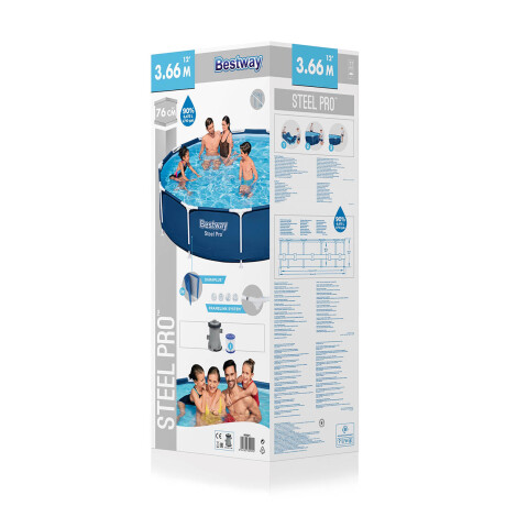 Piscina Bestway Estructural 6473 L 366x76cm + Bomba Azul