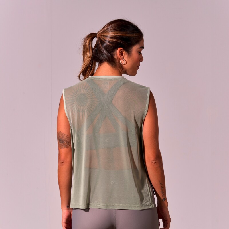 Remera Tank Joana de Mujer Verde