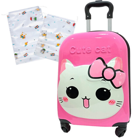Valija Infantil C/set Organizador De Viaje Animales Val002001-cat