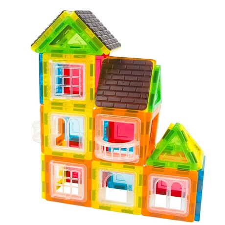 Bloques Magnéticos de Construcción 3D Multiformas 70 Piezas Multicolor