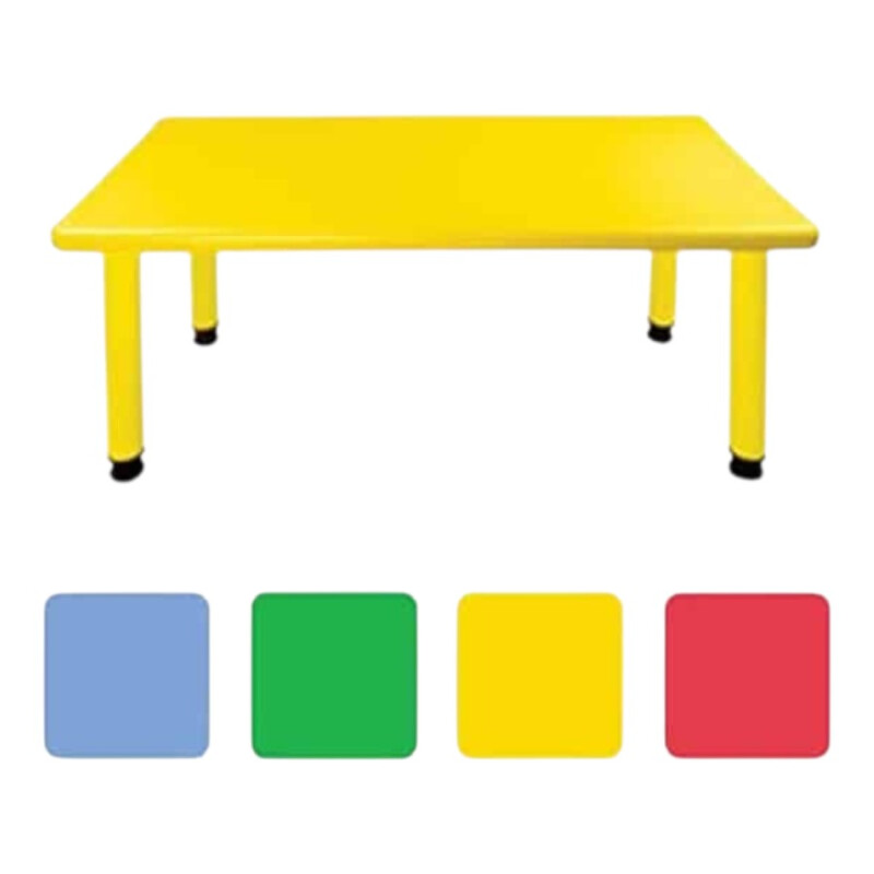 Mesa Infantil 120x60 Polipropileno Amarillo