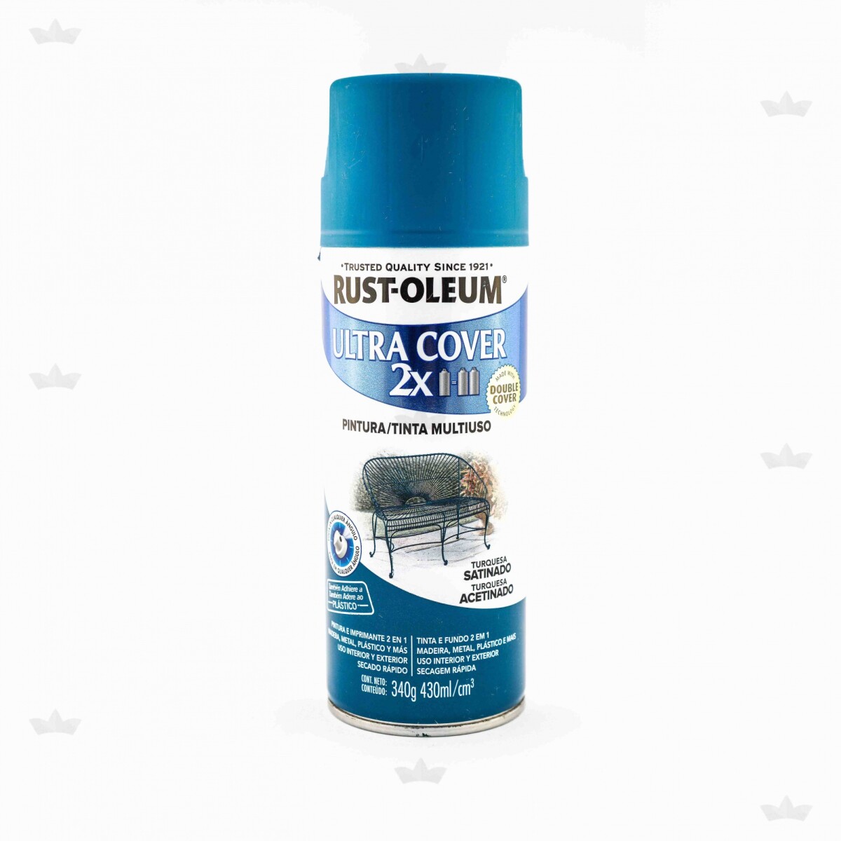 AEROSOL ULTRA COVER 2X TURQUESA SATINADO- 340 GR. 