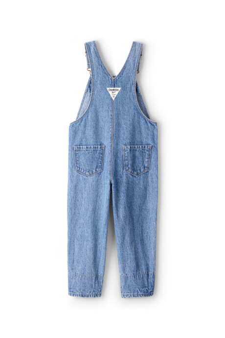 Enterito jean con parches florales. Talles 2-5T Enterito jean con parches florales. Talles 2-5T