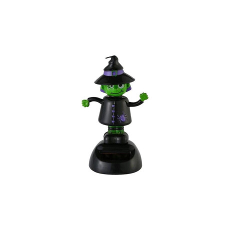 Muñeco solar Halloween que baila Negro
