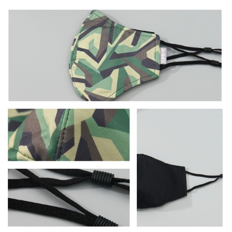 Tapabocas Para Adultos - Camuflaje Verde Tapabocas Para Adultos - Camuflaje Verde