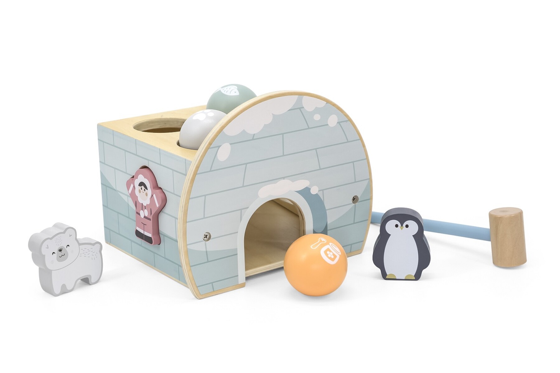 Juego Polar B Igloo con Martillo en Madera 