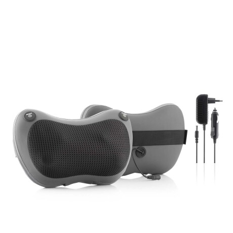 MASAJEADOR SHIATSU COMPACTO CUERO-POLIURETANO-Y-POLIESTER GRIS INNOVAGOODS