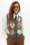 Chaleco Frank en Blend de Lana Grey Diamond - $ 7.500