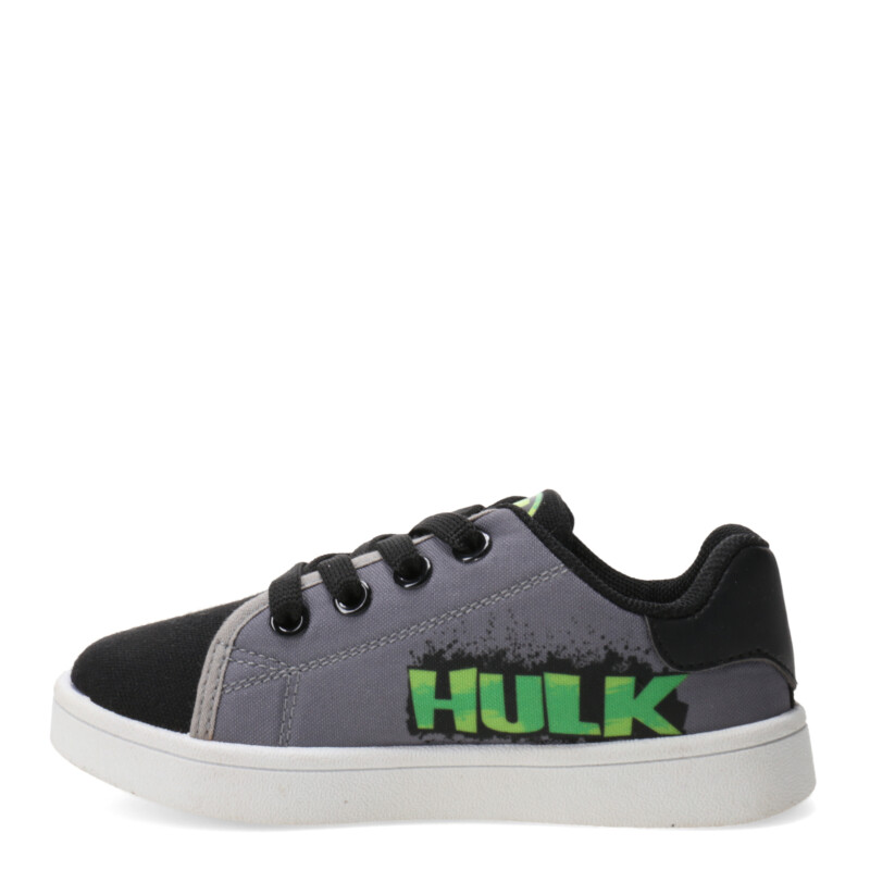 Championes Infantiles Marvel Hulk Basic Low Negro - Gris