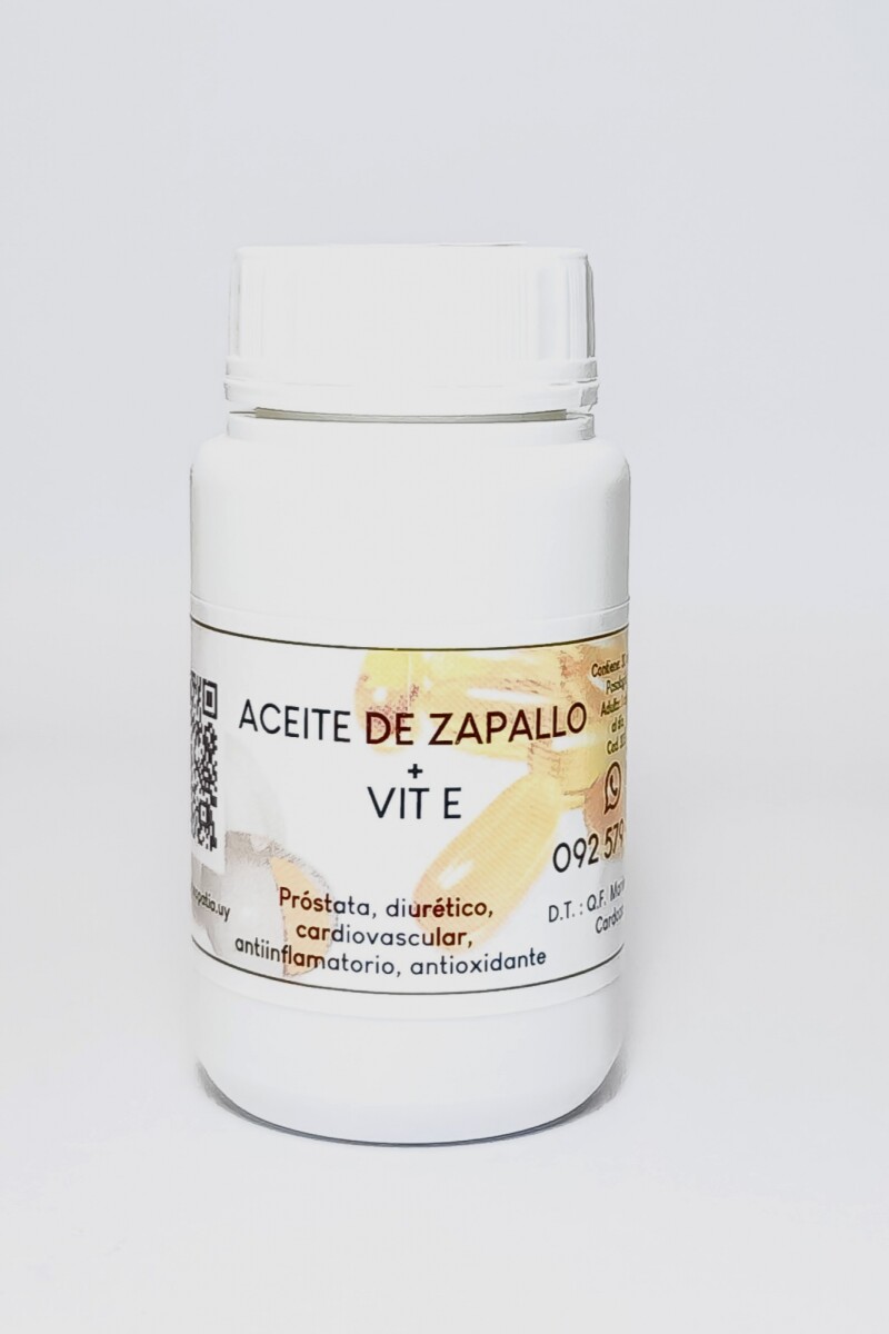 Aceite de Zapallo + Vitamina E · 30 caps Aceite de Zapallo + Vitamina E · 30 caps