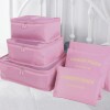 Set de 6 Organizadores de Valija Equipaje para Viaje Rosado