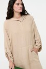 VESTIDO HOODIE Beige