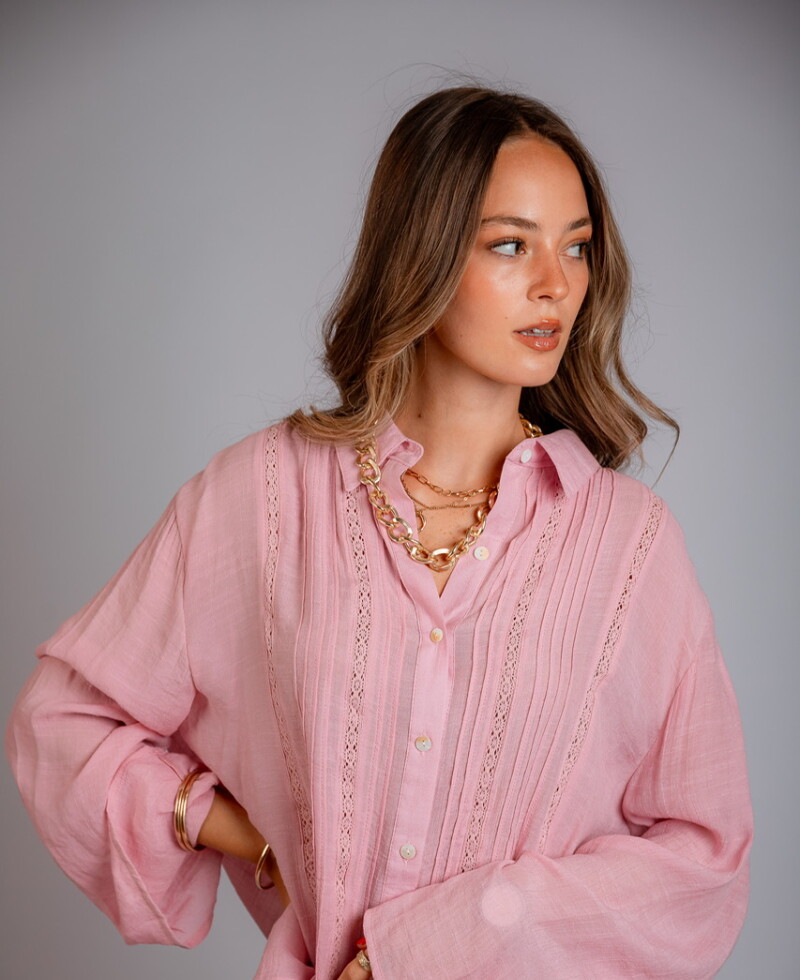 Camisa Zaira rosa