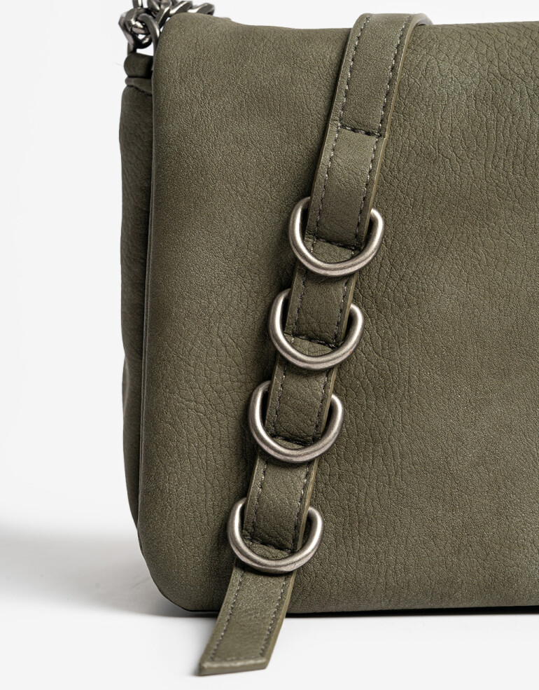 Bandoleras Bandolera Oliva Con Cadenas - Verde Oliva