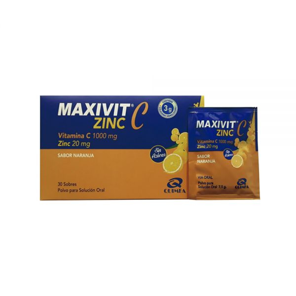 MAXIVIT C VITAMINA C 1000 MG + ZINC EXHI 