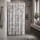 Cortina de Baño 180x180 Estampada Hojas Grises