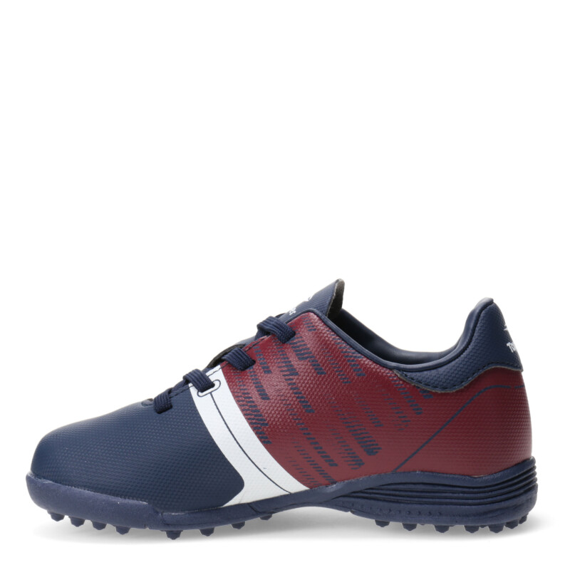 Championes de Fútbol 5 Infantiles Topper Kaiser II Azul Marino - Bordó - Blanco