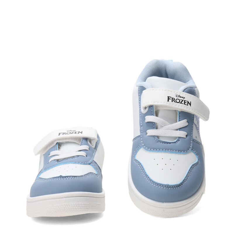 Championes Unisex Disney Frozen C/Velcro Blanco - Celeste