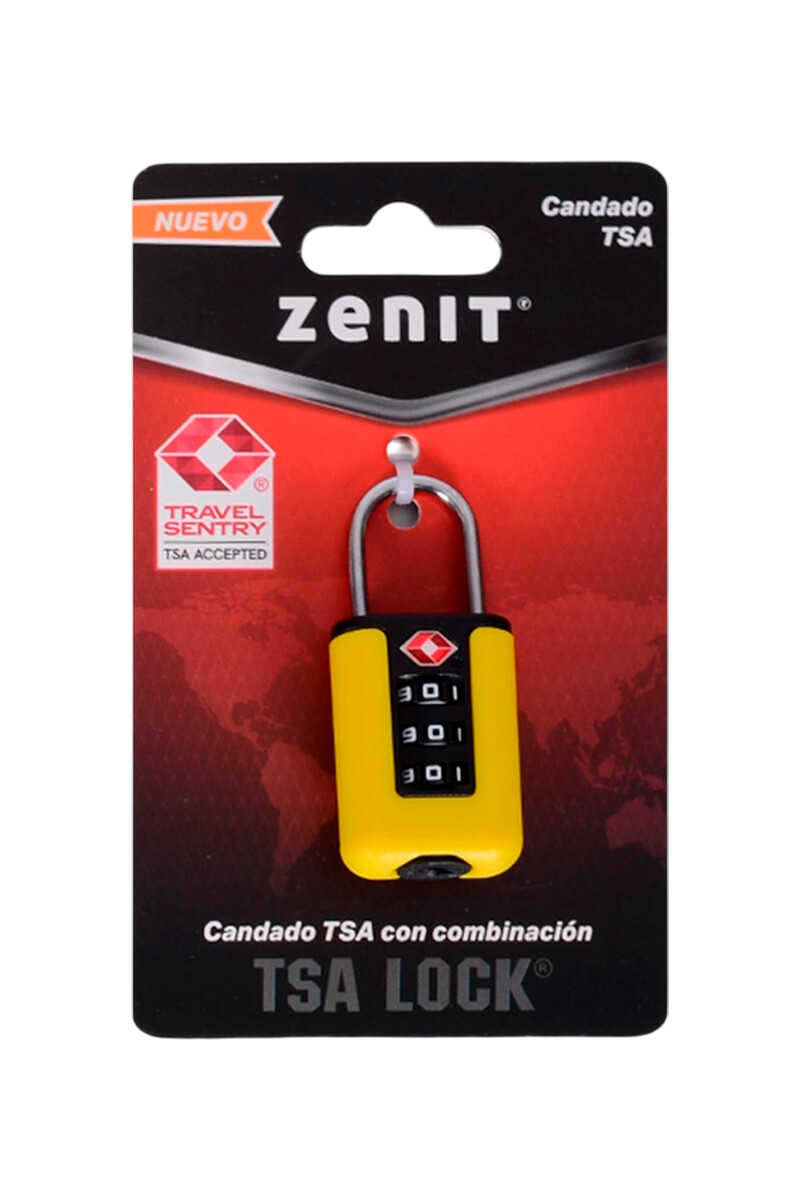CANDADO TSA AMARILLO 