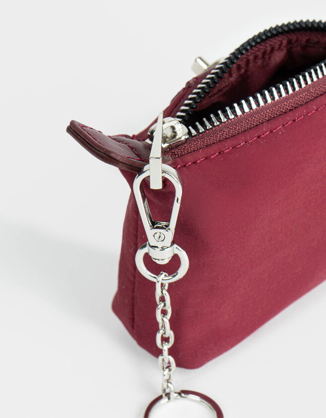 Monederos Monedero Con Solapa Burgundy - Rojo Burdeaux