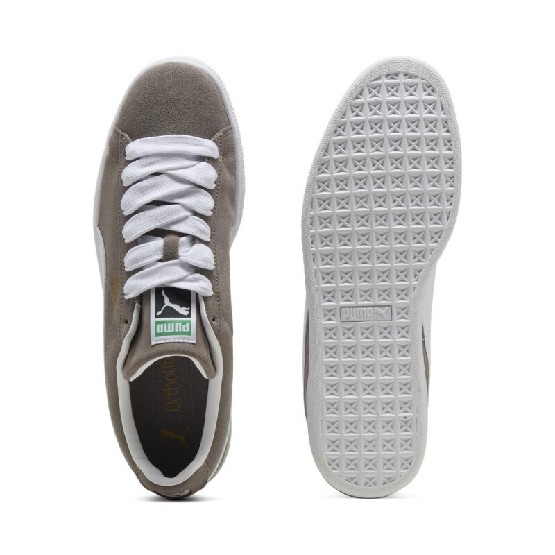Zapatillas Puma Suede Classic Hombre Steel Gray-puma White