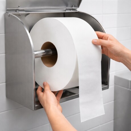 Pack 8 rollos papel higiénico 450 m BLANCO