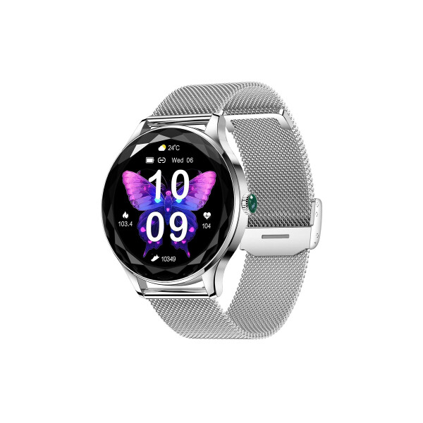 Smartwatch Unicell malla metalica + malla de silicona rosa Smartwatch Unicell Malla Metalica + Malla De Silicona Rosa