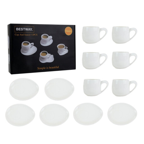 JUEGO DE CAFE 12PCS CERAMICA BCA JUEGO DE CAFE 12PCS CERAMICA BCA