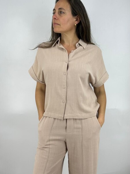 CAMISA SLOWLY 2401 BEIGE