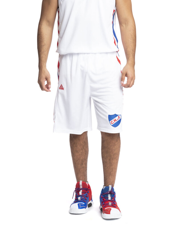 Short Oficial Basket 2022 Nacional Hombre Blanco, Rojo, Azul Royal