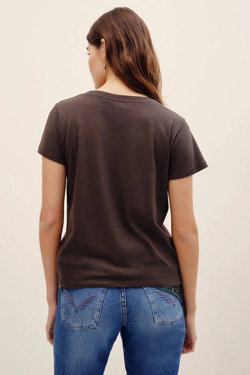 REMERA WILD LEOPARD Gris Oscuro