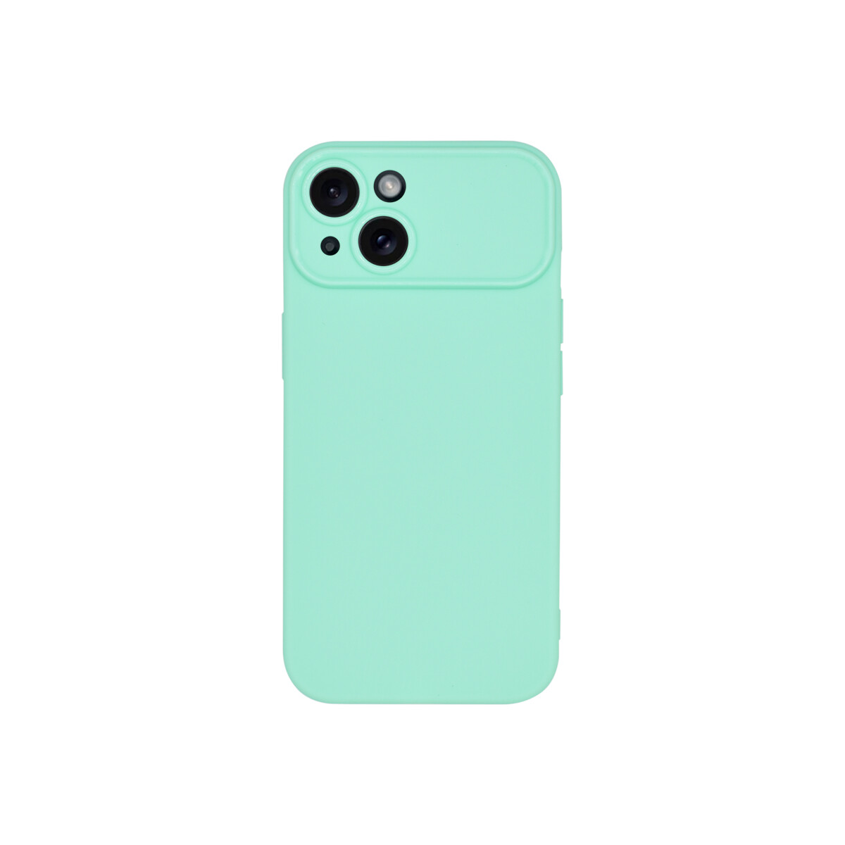 Protector flexible iPhone 15 color turquesa 