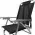 Reposera Playa En Aluminio Reclinable C/mochila Miami Beach NEGRO