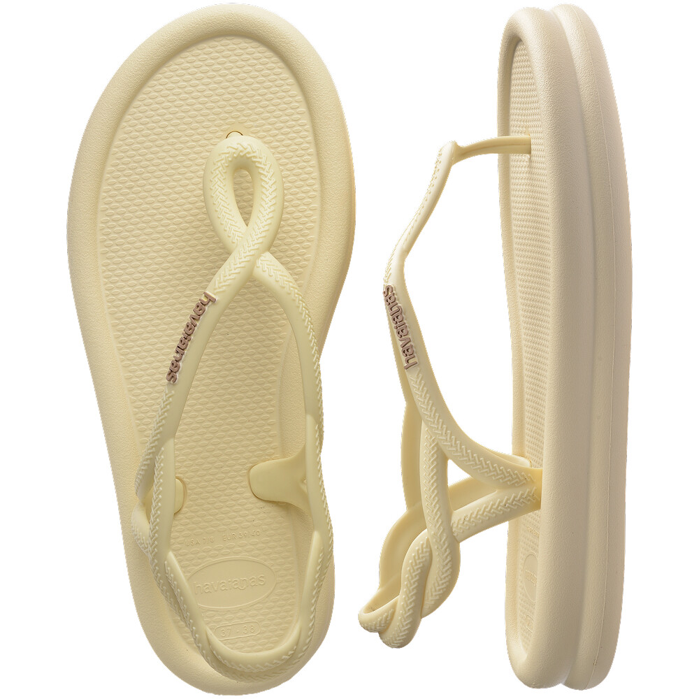 Sandalias Havaianas Luna Puffed Mujer Buttercream