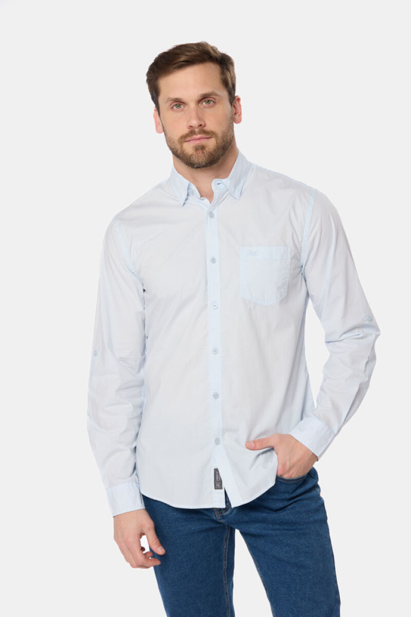 CAMISA LISA - Celeste 