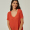 Remera Mabani Ocre Cobrizo