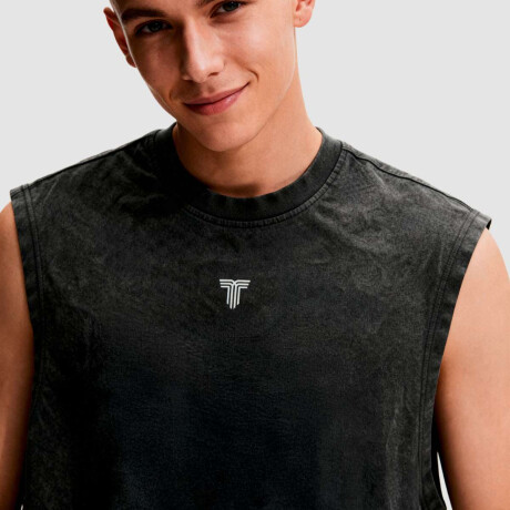 Remera Musculosa Washed Tiffosi Unisex Negro
