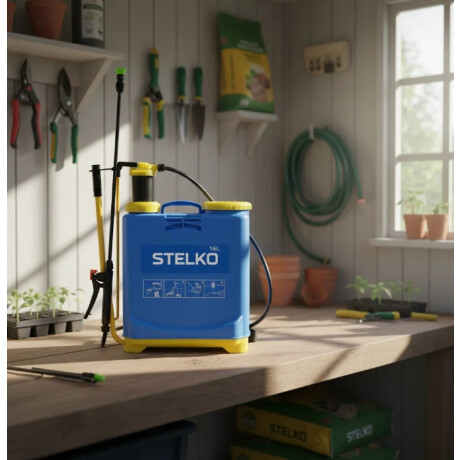 Fumigador Pulverizador Mochila De Jardín 16 Litros Manual Azul