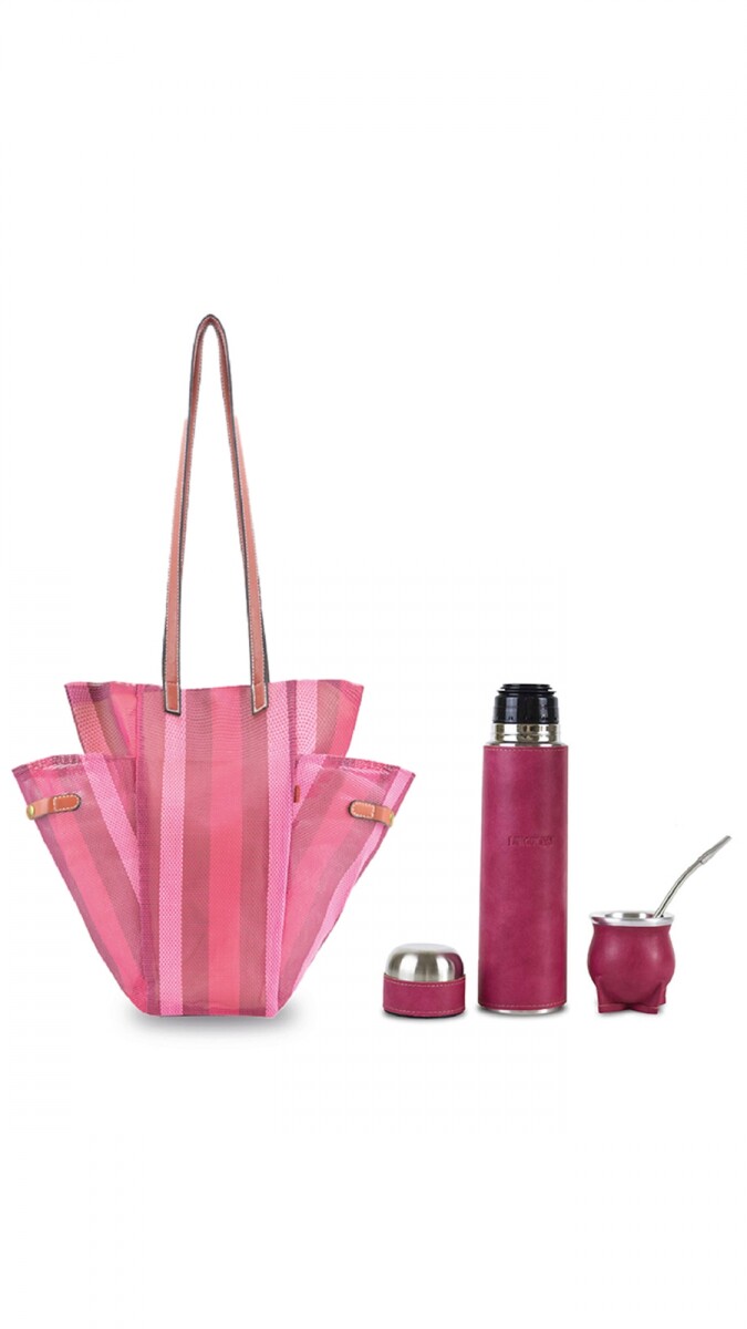 KIT MATERO VOLTOK - FUCSIA TANNAT Y GUINDA CON FUCSIA 