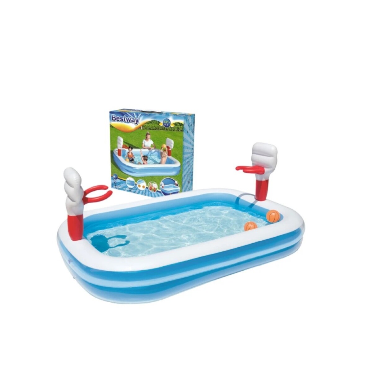 PISCINA INFLABLE INFANTIL BASQUET 
