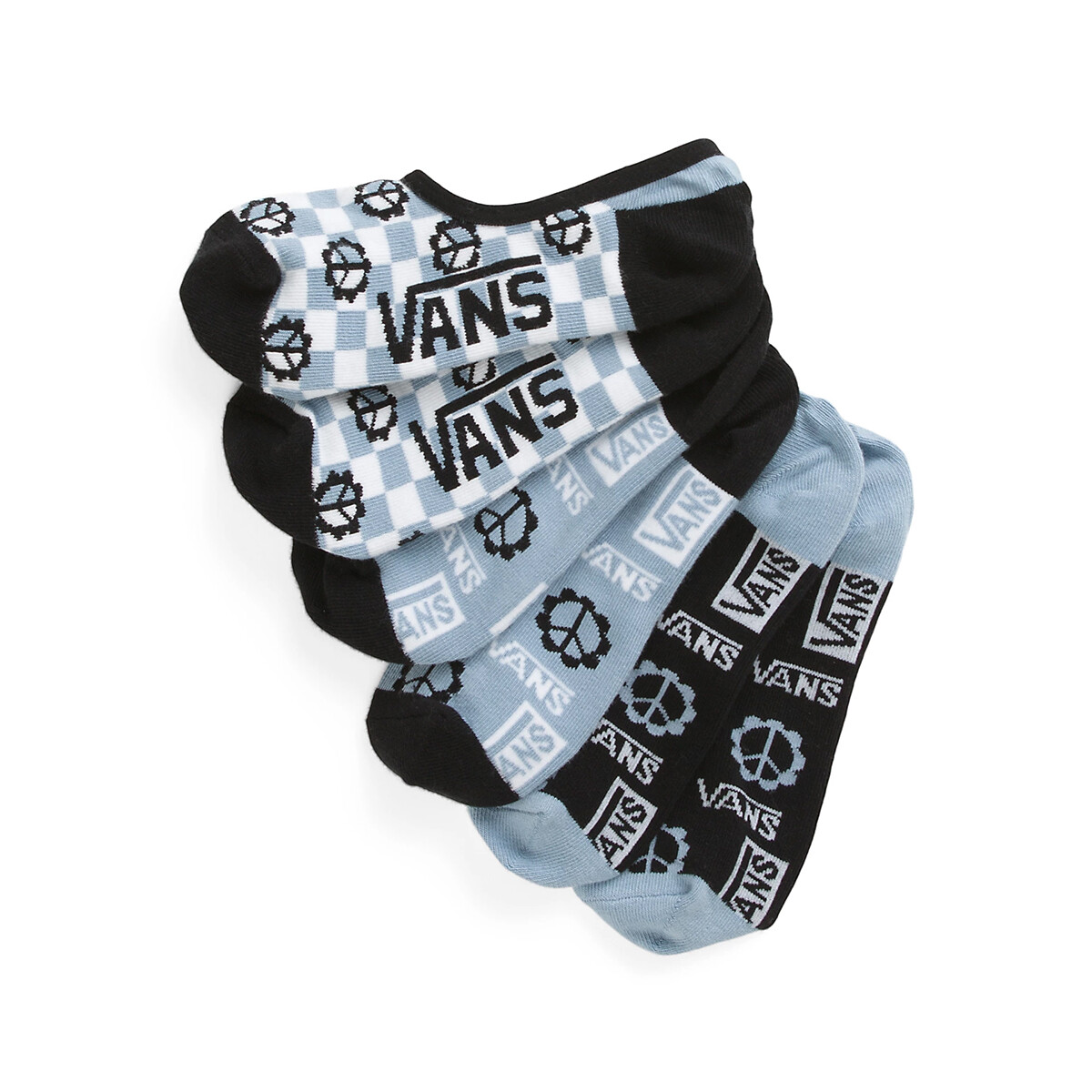 MEDIAS VANS LOGO DITSY CANOODLE ASHLEY BLUE - ASHLEY BLUE 