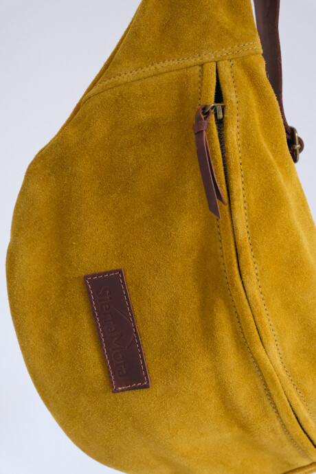 Leather Fanny Pack Gamuza Mostaza