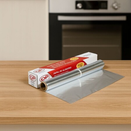 PAPEL ALUMINIO 50MTS X 45CM PLATEADO