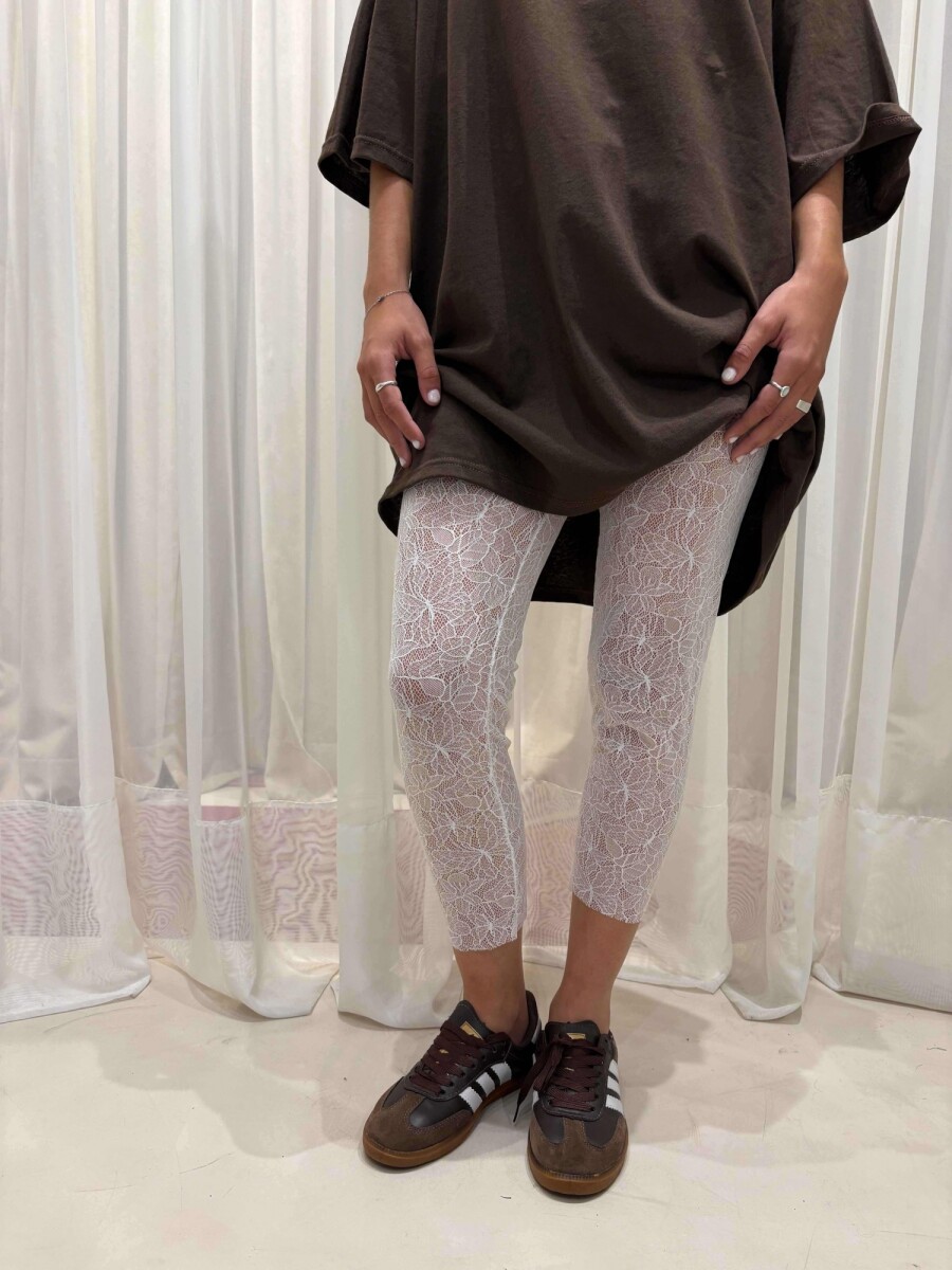 Calza Capri Lace - Blanco 